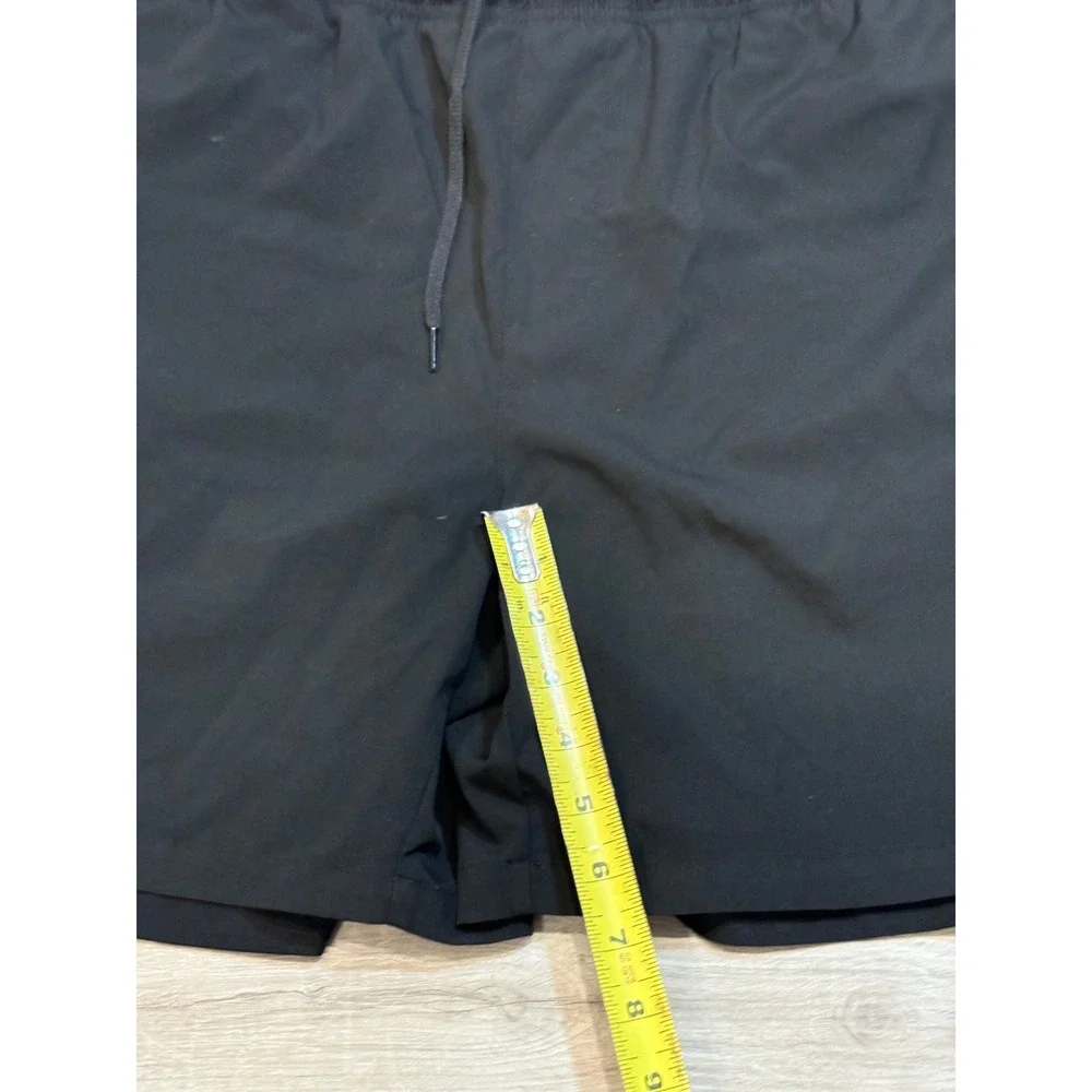 Lacoste Sport Athletic Shorts Integrated Liner‎ Black Size 6